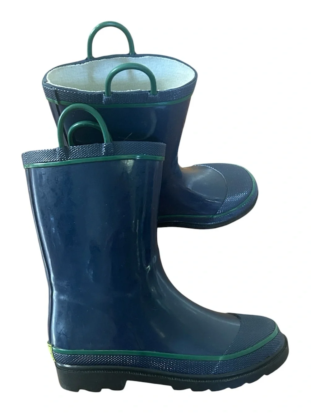 Western Chief Navy Rubber Rain Boots Waterproof Outdoor Mud Boots Kids Size 1